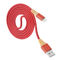 ความปลอดภัยสูง MFi Certified USB Cable 5V 2.4A สีแดงสำหรับโทรศัพท์