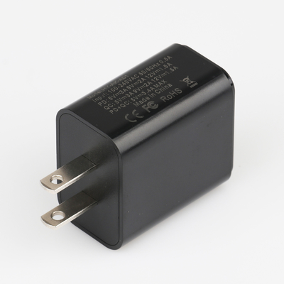 อะแดปเตอร์ USB Type C ชาร์จเร็ว 5V 3A, ที่ชาร์จ USB ผนังคู่ 18W